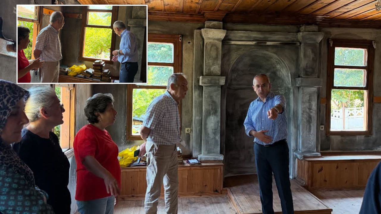 Kaymakam Pişkin, Yangın Sonrası Koç Baba Camii’nde İncelemelerde Bulundu