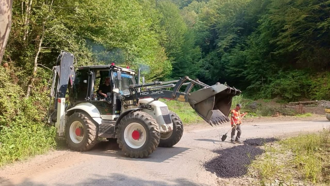 Gölyaka’da Yol Konforu Artıyor; Güzeldere Köyü’nde Çalışmalar Tamamlandı