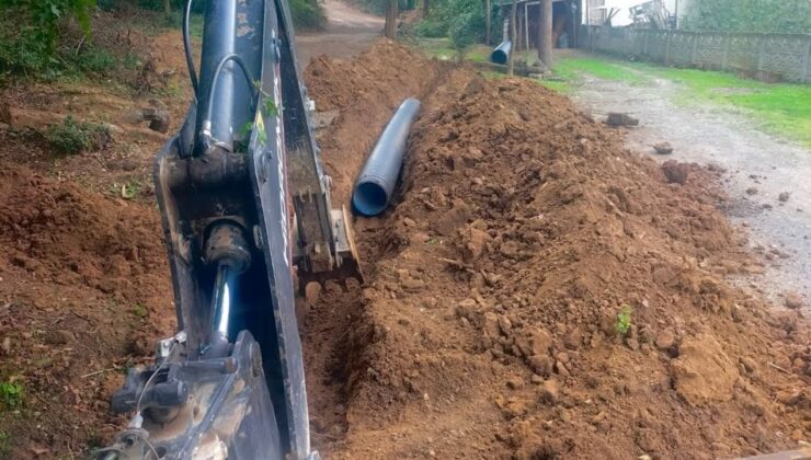 Sarıdere Köyü’nde Altyapı Güçlendirme Çalışmaları Tamamlandı