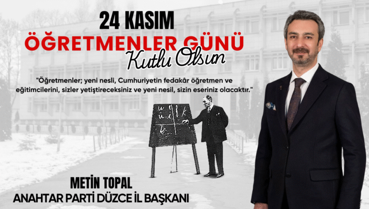 METİN TOPAL 24 KASIM REKLAM İLANI