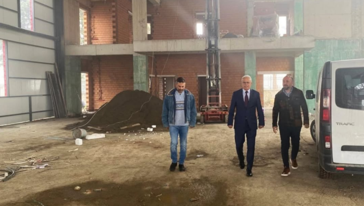 Düzce’de Okçuluk Salonu İnşaatı Hızla İlerliyor; İl Müdürü Arslantürk Sahada İnceleme Yaptı