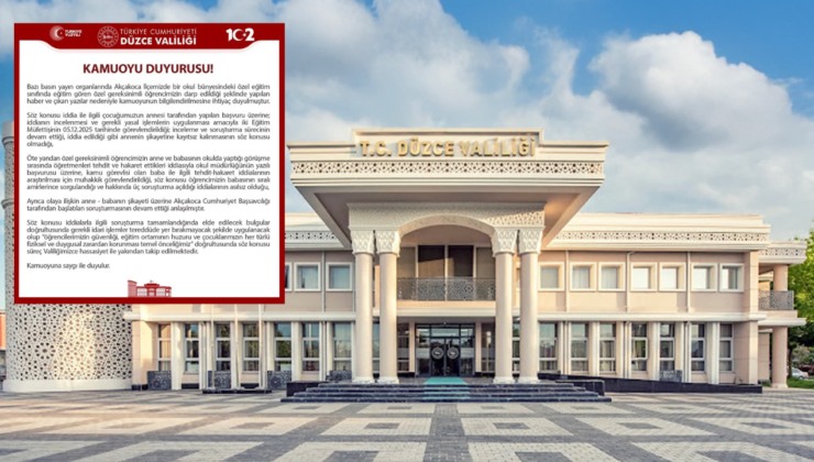 Akçakoca’daki Özel Eğitim Sınıfında Darp İddiasına Valilikten Açıklama