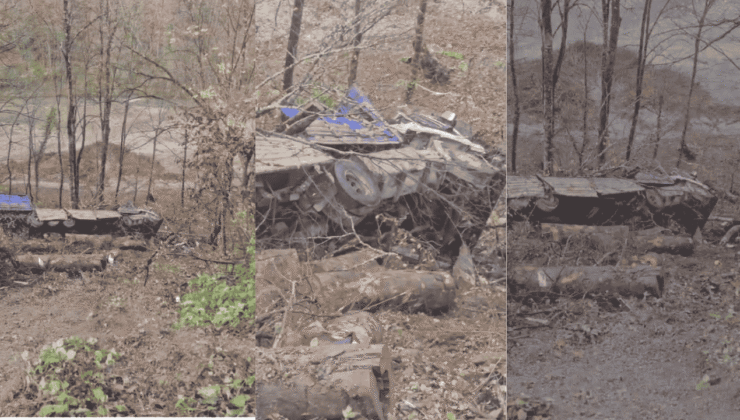 Yığılca’da Tomruk Yüklü Tır Uçuruma Yuvarlandı: Sürücü Yaralandı