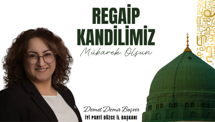 DEMET BOŞVER REGAİP KANDİLİ MESAJI
