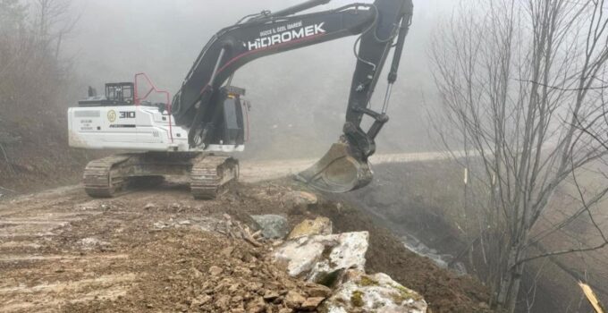 Kaynaşlı Hacıazizler Köyü’nde Heyelan Bölgesi Güvence Altına Alındı