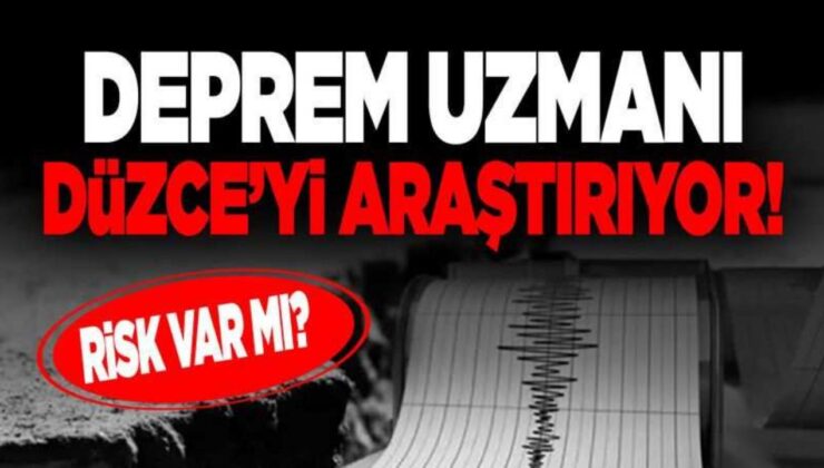 Uzmanlar Düzce’yi tarıyor: riskler araştırılıyor