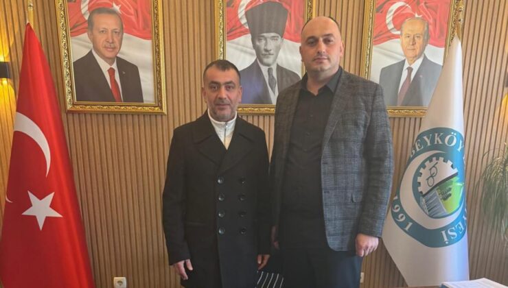 Düzce Gazeteciler Cemiyeti Başkanı Hakan Çakır, Beyköy Belediye Başkanı Fatih Ocak’ı Ziyaret Etti