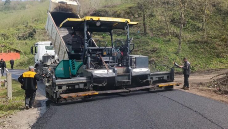 Gölyaka’da Sıcak Asfalt Çalışması Başladı